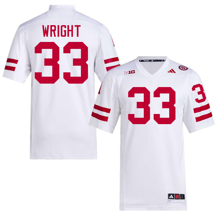 #33 Javin Wright Nebraska Jersey,Nebraska Cornhuskers Football Uniforms,Jersey-White #33 Javin Wright Nebraska Jersey,Nebraska Cornhuskers Football Uniforms,Jersey-White